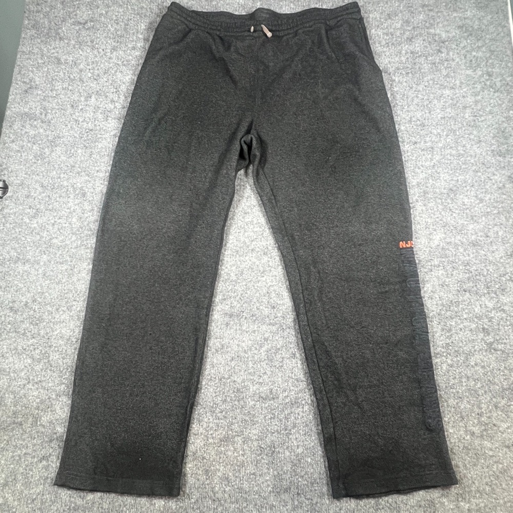 Nautica Sweatpants Mens XL Charcoal Gray Drawstring Waist Athleisure Running